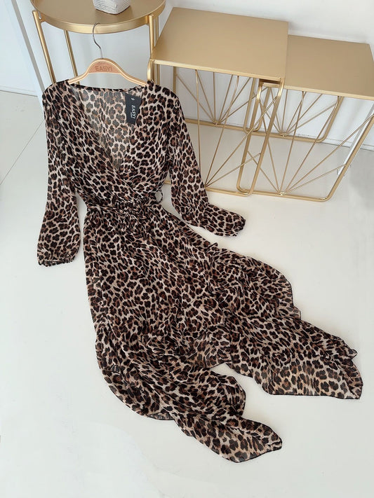 VESTITO CON STAMPA LEOPARDO 60081